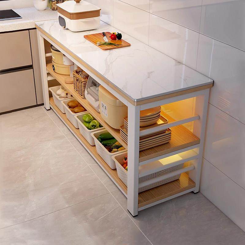 厨房置物架岩板落地多层微波炉收纳柜多功能切菜桌窄边柜收纳层架,厨房/烹饪用具,厨房置物架/置物柜/角架,淘宝优惠券,粉丝福利购,淘宝优惠卷