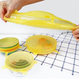 stretch lids universal lid Silicone cover food wrap Kitchen