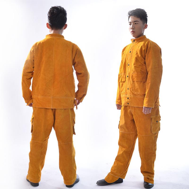 劳保防阻燃焊工工作服氩弧焊电焊焊接围裙专用焊接防护服