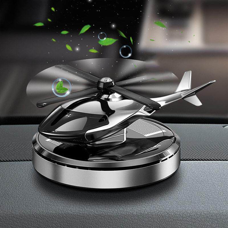 Solar powered airplane car aromatherapy decoration - 实物图