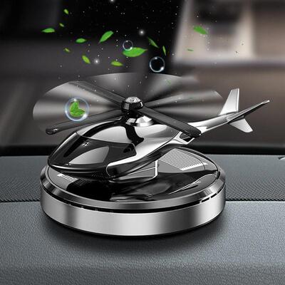 Solar powered airplane car aromatherapy decoration