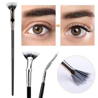 Folding Angle Scalloped Lash Brush Multifunctional Angled
