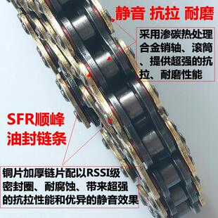 520H越野骑跨SFR顺峰加厚静音抗拉耐磨油封炼配件 机车炼条428