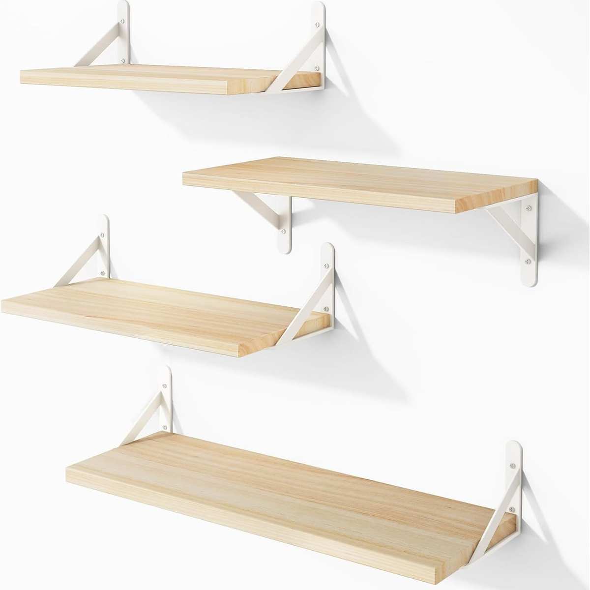 墙上置物架墙壁书架挂墙隔板墙面壁挂式架子一字板上墙层板木质