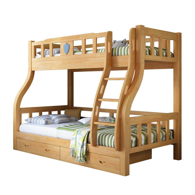 儿童下床铺双层实木床Y10#子母床小户型高上低床大人家用子母床高