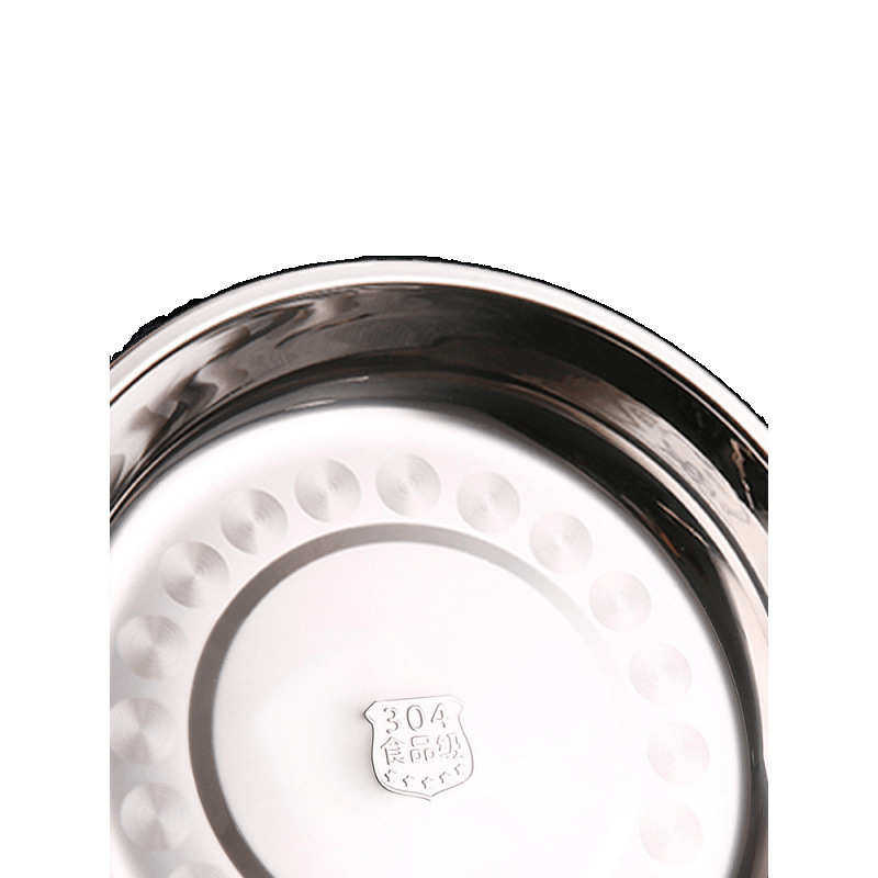 不锈钢盘子圆盘304加厚饺子菜盘浅碟食品级烧烤盘餐盘饭盘蒸盘小,餐饮具,盘,淘宝优惠券,粉丝福利购,淘宝优惠卷