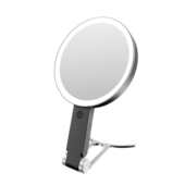 新款 台式 双面化妆镜LED带灯手持补妆镜子壁挂放大梳妆镜