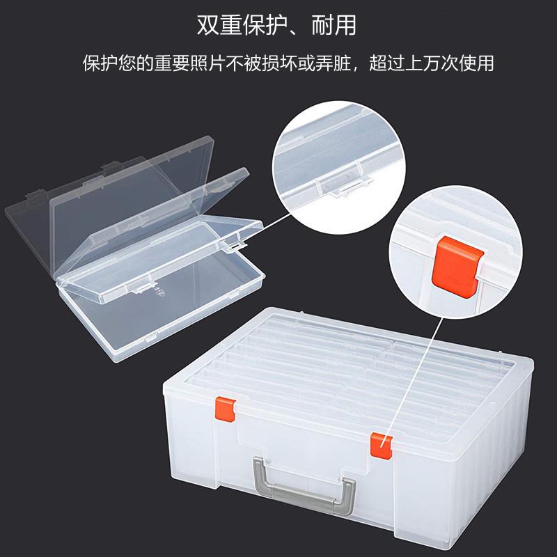 跨境照片手提收纳盒两钞收藏盒18个小盒子PP透明塑料储物盒塑胶盒
