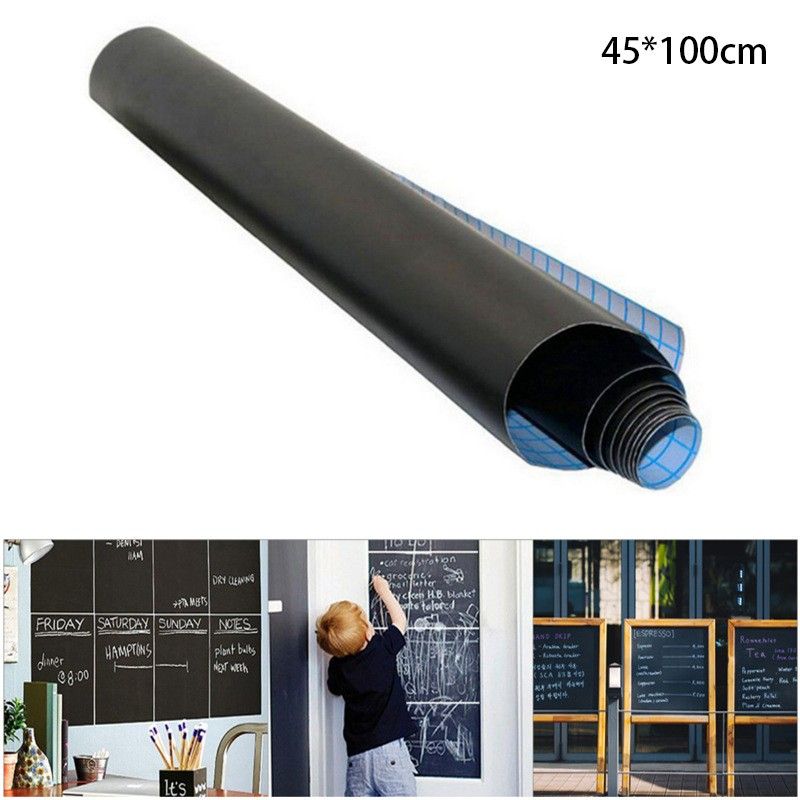 小号45*100cm 可移除黑板墙贴 可擦写教学墙贴纸