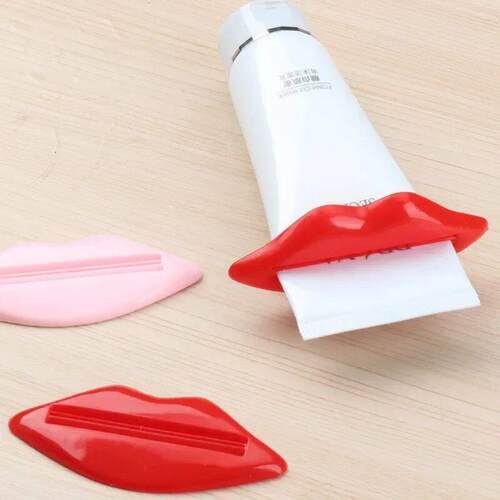 2Pcs Top Sale Sexy Hot Lip Kiss Bathroom Tube Dispenser Toot