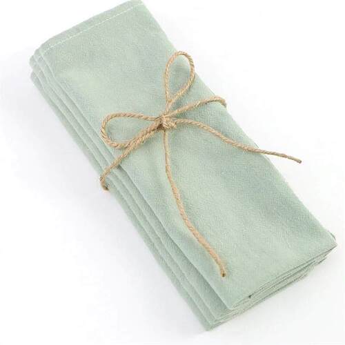 4PC 30X45CM Christmas Cloth Napkins Cotton Fabric Dinner Ki