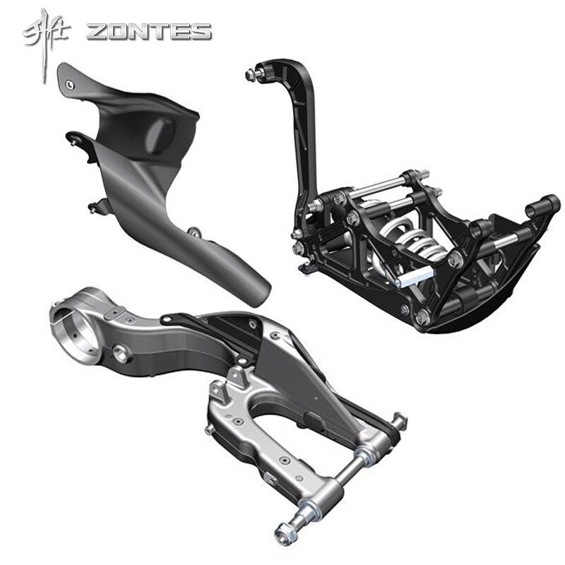 升仕ZT350SZT350VX V1摩托车单摇臂后减震车架铝合金平叉支架吊架