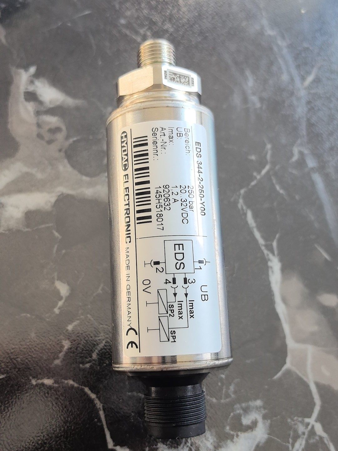 贺德克压力传感器344-2-250-Y00