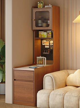 F柜ls靠实木边269柜墙收纳柜发边几侧边柜家用沙客厅夹缝收纳储物