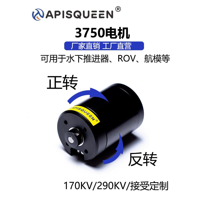 APISQUEEN 3750水下防水防腐蚀无刷电机马达用于水下机器人推进器