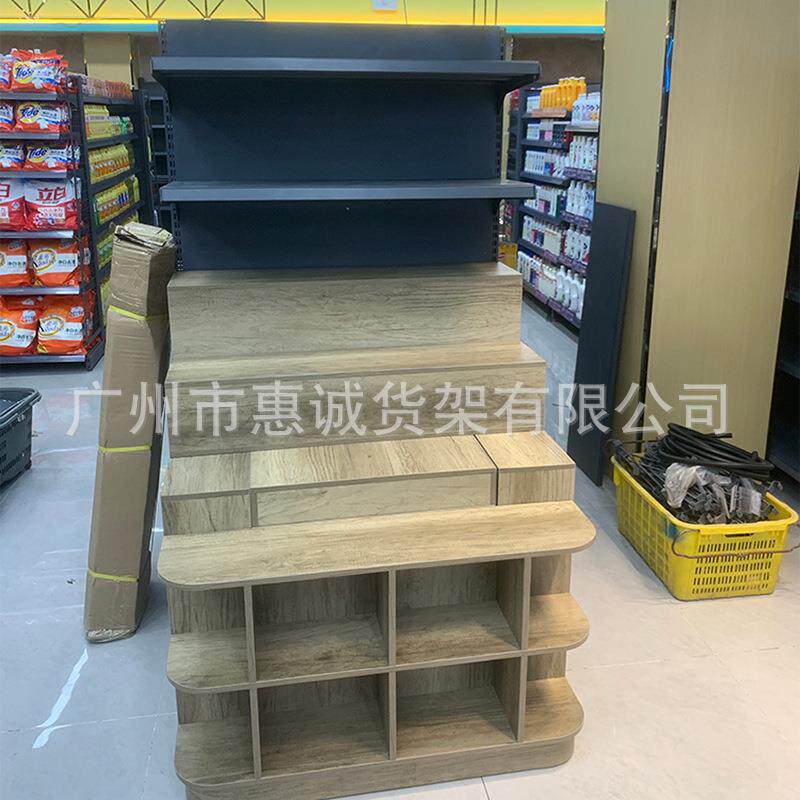 超市货架大型商货场面中岛商超架双活超市粮油加宽617生加厚百货