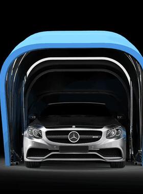 6自动镀全锌伸移动折叠车库缩车米库防雨防晒车衣户FGS外汽车篷帐