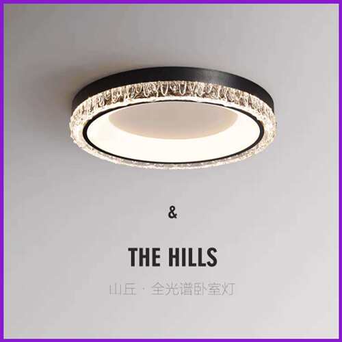 意式吸顶灯北欧创意全光谱护眼灯轻奢温馨圆形极简高级感卧室灯具