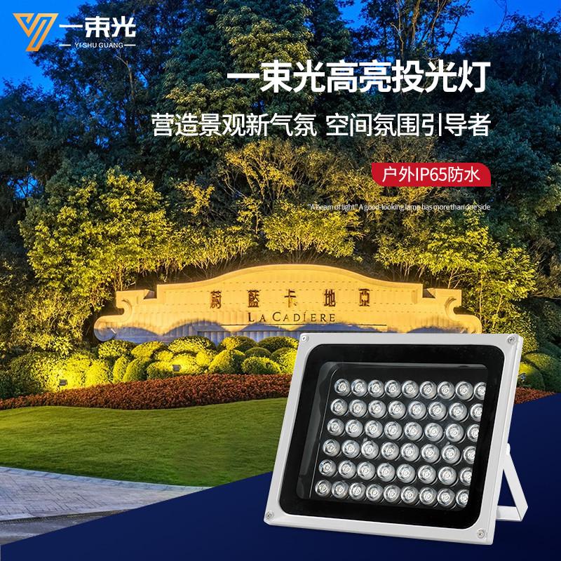 一束光led投光灯户外防水射灯别墅庭院照树灯外墙招牌亮化投射灯