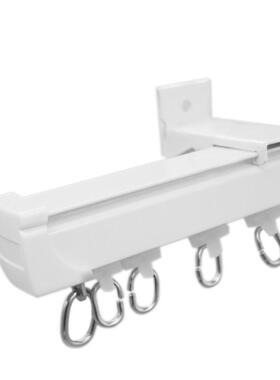 6合LF76M87SH窗帘滑轮A滑轨铝金导轨单双道直轨轨顶装侧装