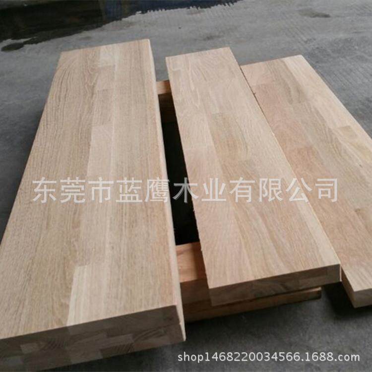 厂家直销白橡木直拼指接板木材木条规格料白橡木踏步板扶手