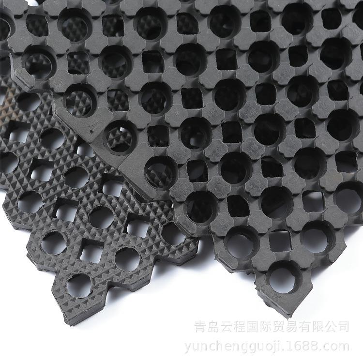带孔镂空橡胶垫 耐油橡胶垫 疏水排水止滑橡胶垫 橡胶安全地垫