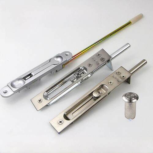 肯德基门插销 暗插销 铝合金门暗插销 有框玻璃门插销 天地插销