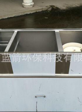 饭店餐饮厨房玻璃钢油水分离器油污污水处理设备耐用商用隔油池