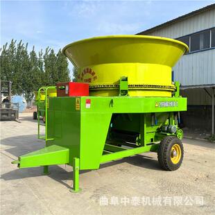 牛羊场大草捆切碎机牧场用圆筒式 打草车 切草粉料机稻草秸秆揉搓式