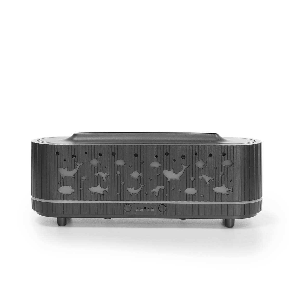 新品条纹3D火焰净化空气增湿机 香薰机卧室海洋世界夜灯 批发