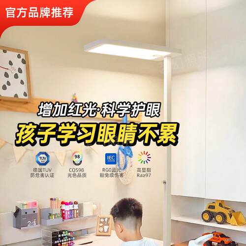 落地护眼灯立式台灯学习专用大路灯儿童阅读无影全光谱学生大陆灯
