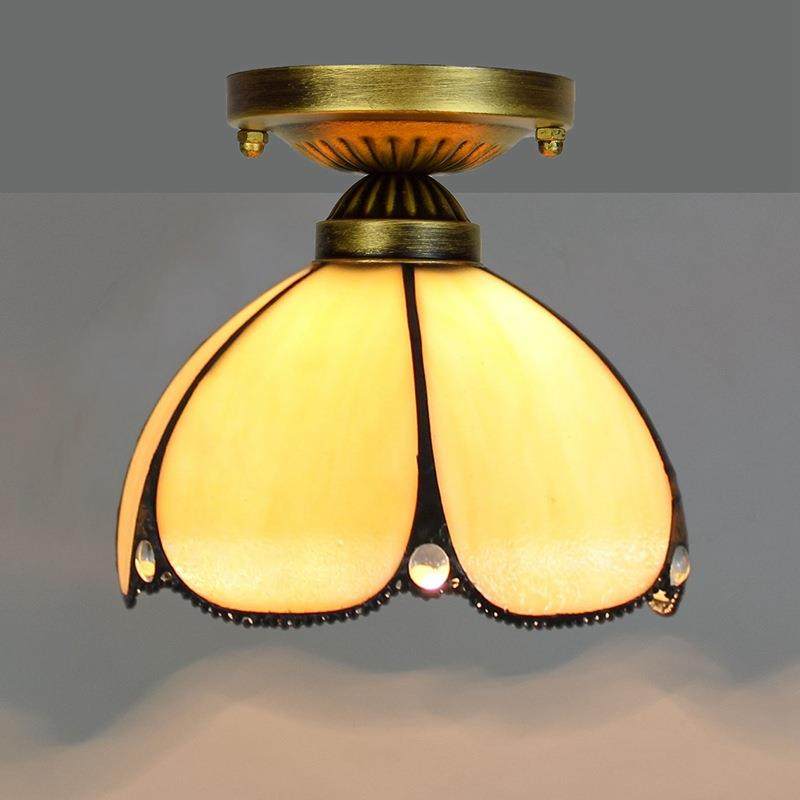 20CM欧琈蒂凡尼复古过道走廊楼梯间卫生间餐厅酒吧暧色小吸顶灯