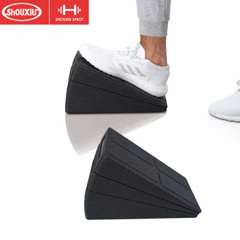 拉筋板小腿拉伸器深蹲垫脚实心拉伸板健身脚踏板斜踏板美腿站立板