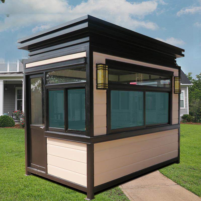 高档户外移动雕花板活动房大型小区门卫岗亭值班室应急处理室