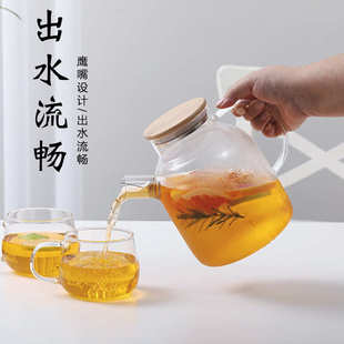 玻璃冷水壶家用大容量冷水壶白开水凉壶凉水壶透明凉水壶