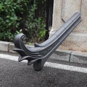 塑料树脂配件配件特到翘高大福仿古尾翘凤屋檐翘角瓦40cm装 饰牛角