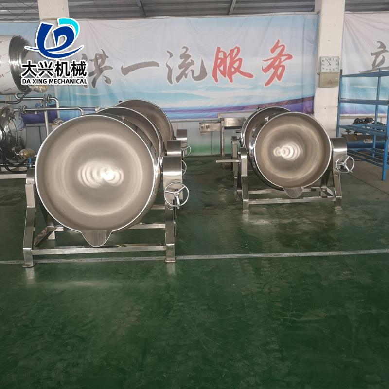羊捆肠卤煮锅 牛肉罐头卤煮夹层锅 带盖保温全自动肉制品蒸煮设备