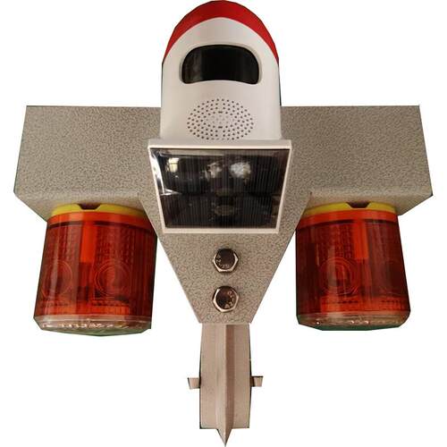 DL-S7220 LED太阳能语音警示灯(双灯)太阳能声光警示灯 标志灯