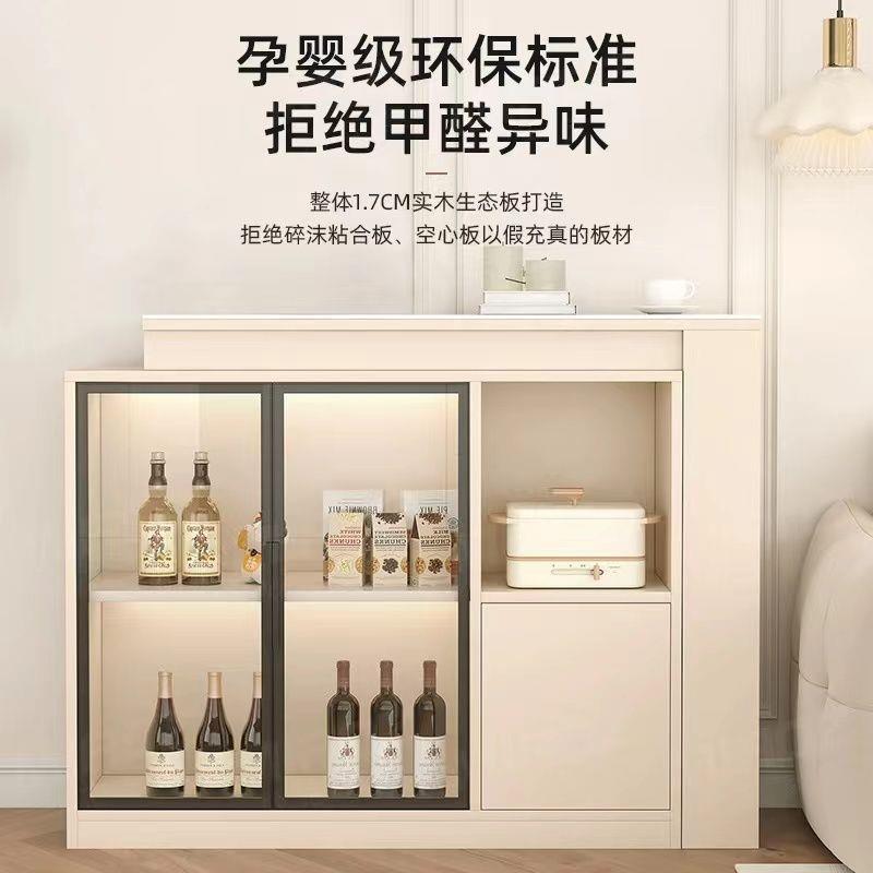 吧台桌家用现代简约沙发柜客厅隔断边柜餐边柜实木伸缩轻奢窄岛台