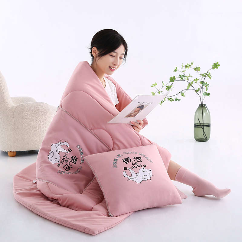 卡通抱枕被子两用二合一靠枕办公室午睡毯子枕头被汽车空调被夏季