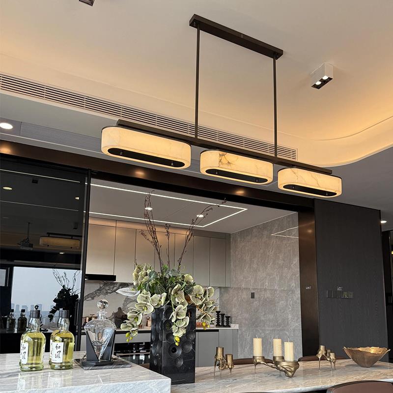 工厂直销【奢华定制】设计师新款法式轻奢风格餐厅西班牙云石吊灯