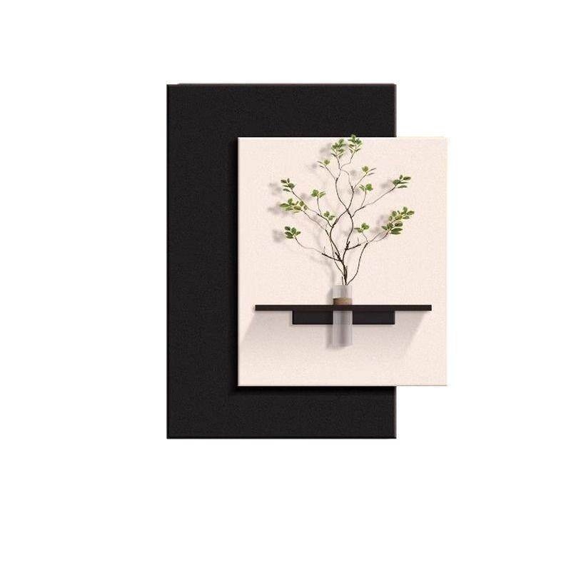 水培绿植入户玄关装饰画简约客厅沙发背景墙壁画高级感餐厅墙挂画