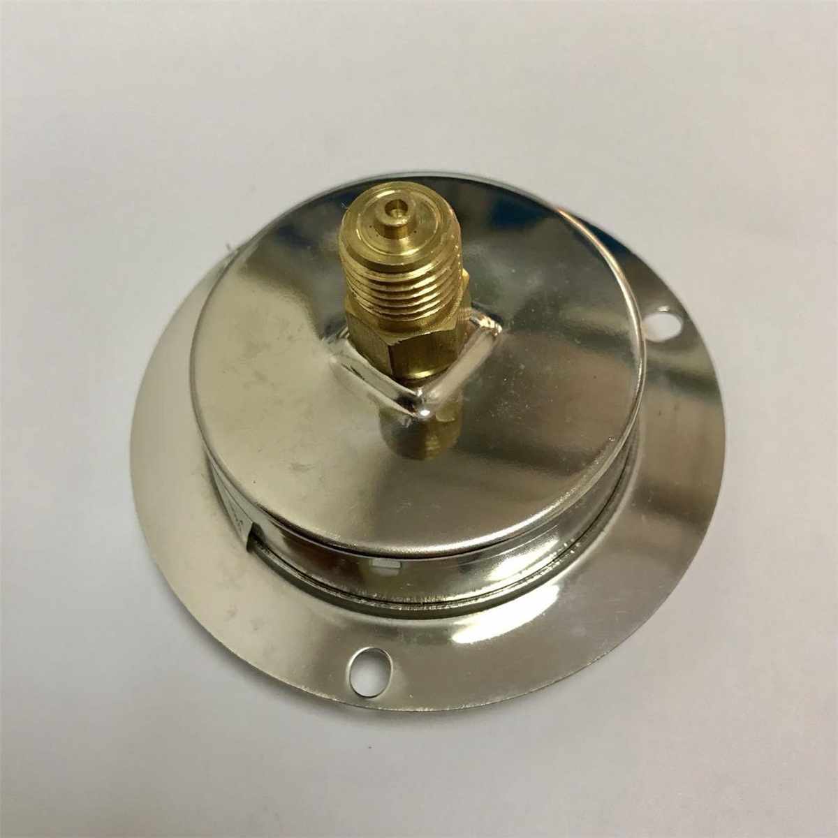 。背接式带三孔固定圈耐震压力表 大圈直径87.5mm 背后61mm 1.6mp