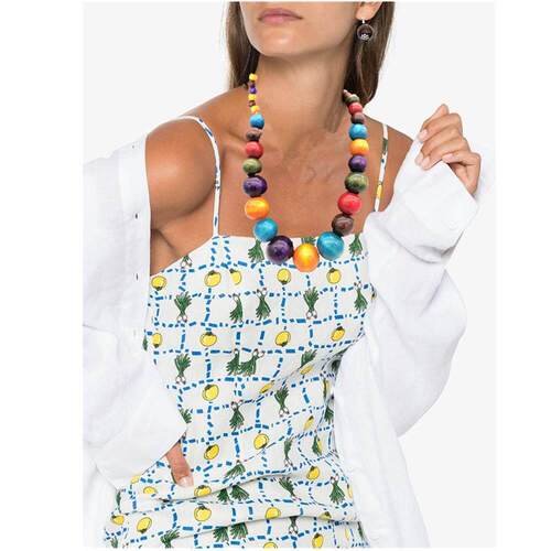 color wood beads necklace suit women jewelry民族风木珠项链