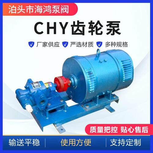 CHY齿轮泵CHY18系列齿轮油泵直流润滑油泵稀油站润滑泵电动变频