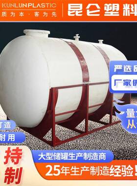 30立方卧式滚塑PE储罐 30吨卧式盐酸储罐化工储罐厂家供应