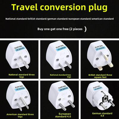 AC Wall Power Adapter China and UK Plug to US Plug Socket P
