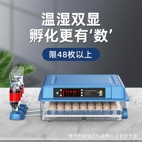 迷你孵化机孵化箱48/100枚小型家用孵化器小鸡鸭鹅鸽芦丁鸡孵蛋器