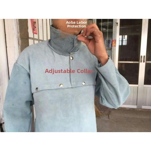 正品牛皮焊接工作服防烫花辐射防护牛皮焊接围防护牛皮服装子裙袖