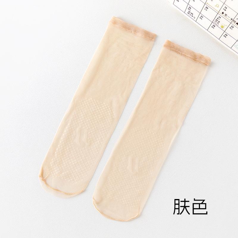 透明防滑丝袜短款勾丝耐磨打底袜